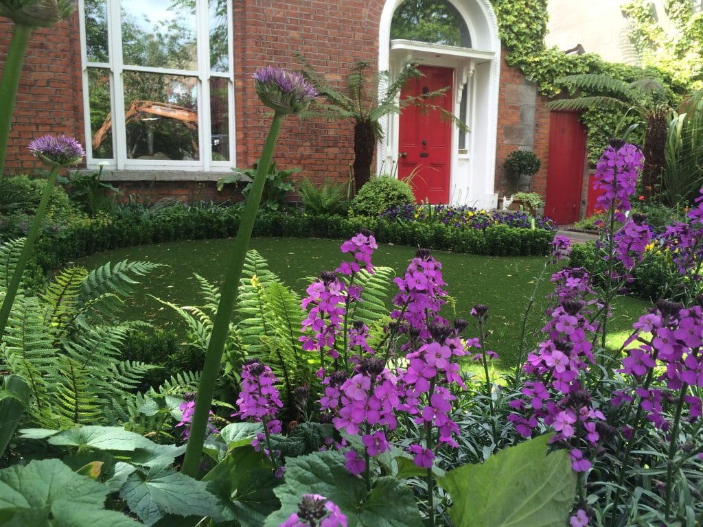 Period front garden in Ballsbridge